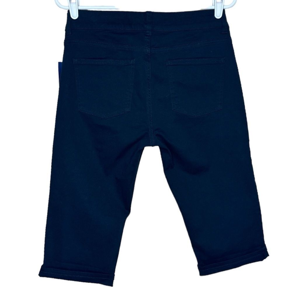 NWT Chaps Icon Black Denim Capri Pants Size 6 Coastal Resort Casual - Picture 3 of 10